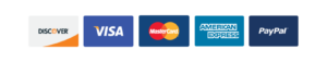 The Payment Forms Come Notarize Accepts includes Discover, Visa, Mastercard, American Express, and Paypal.