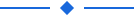 Line drawing of a horizontal line with a filled in diamond shape at the center point of the line.